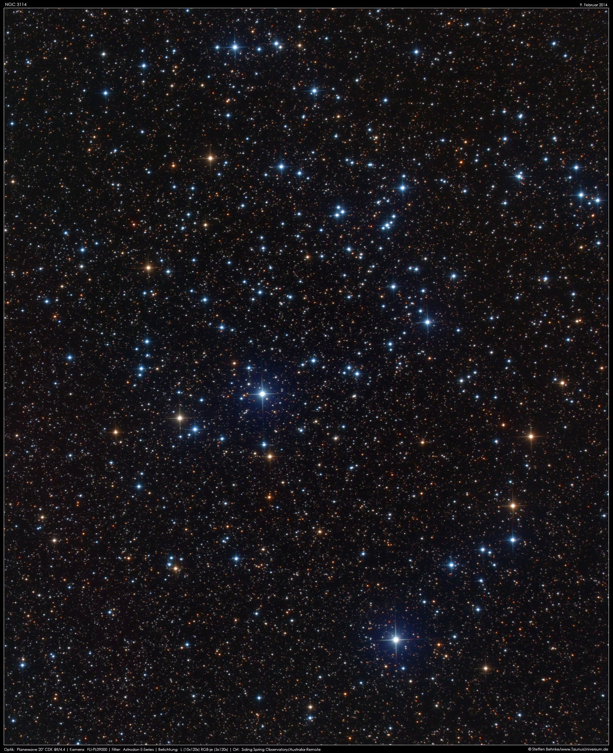 Offener Sternhaufen NGC 3114