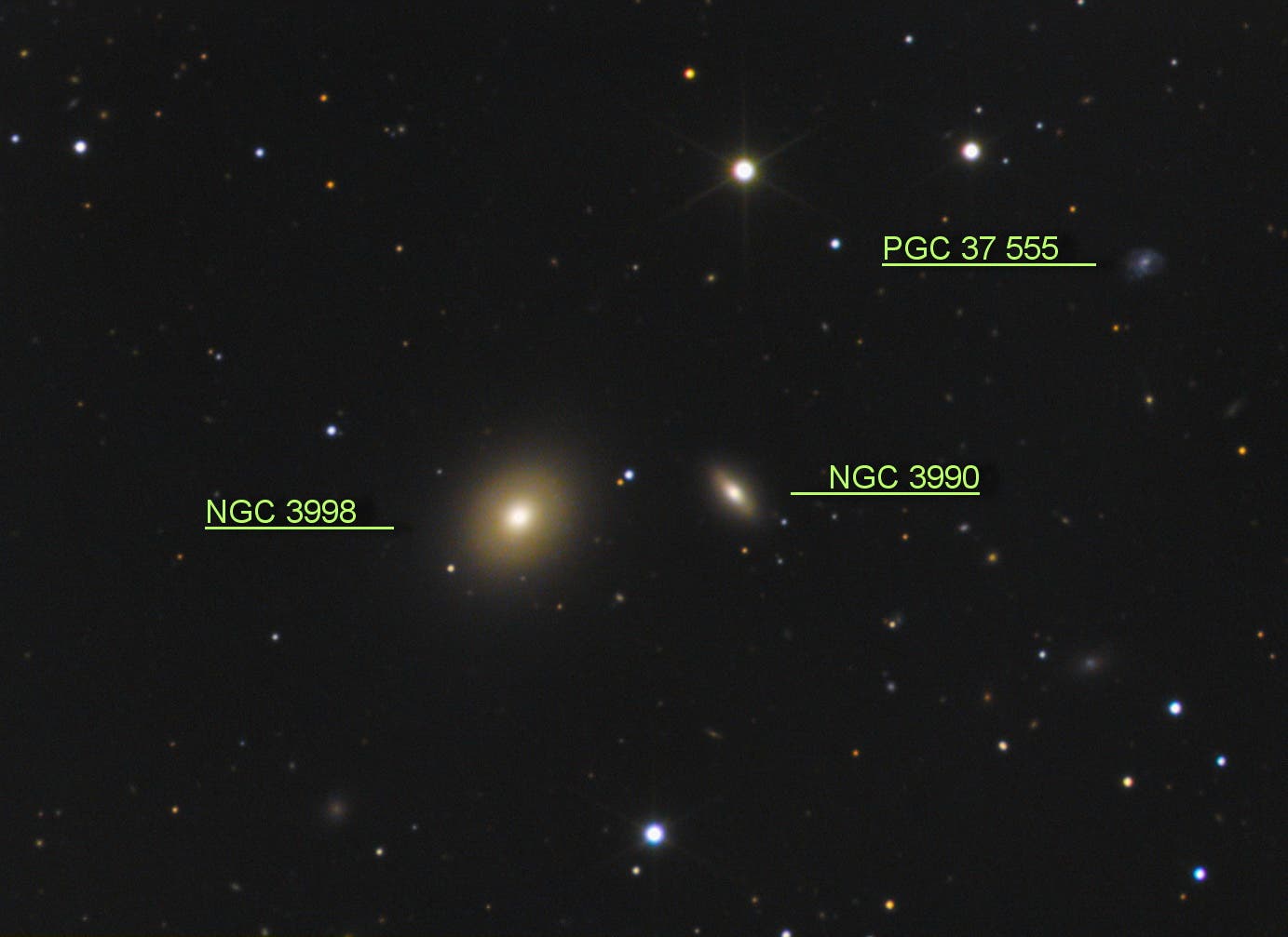 NGC 3998, 3990 (Objekte)