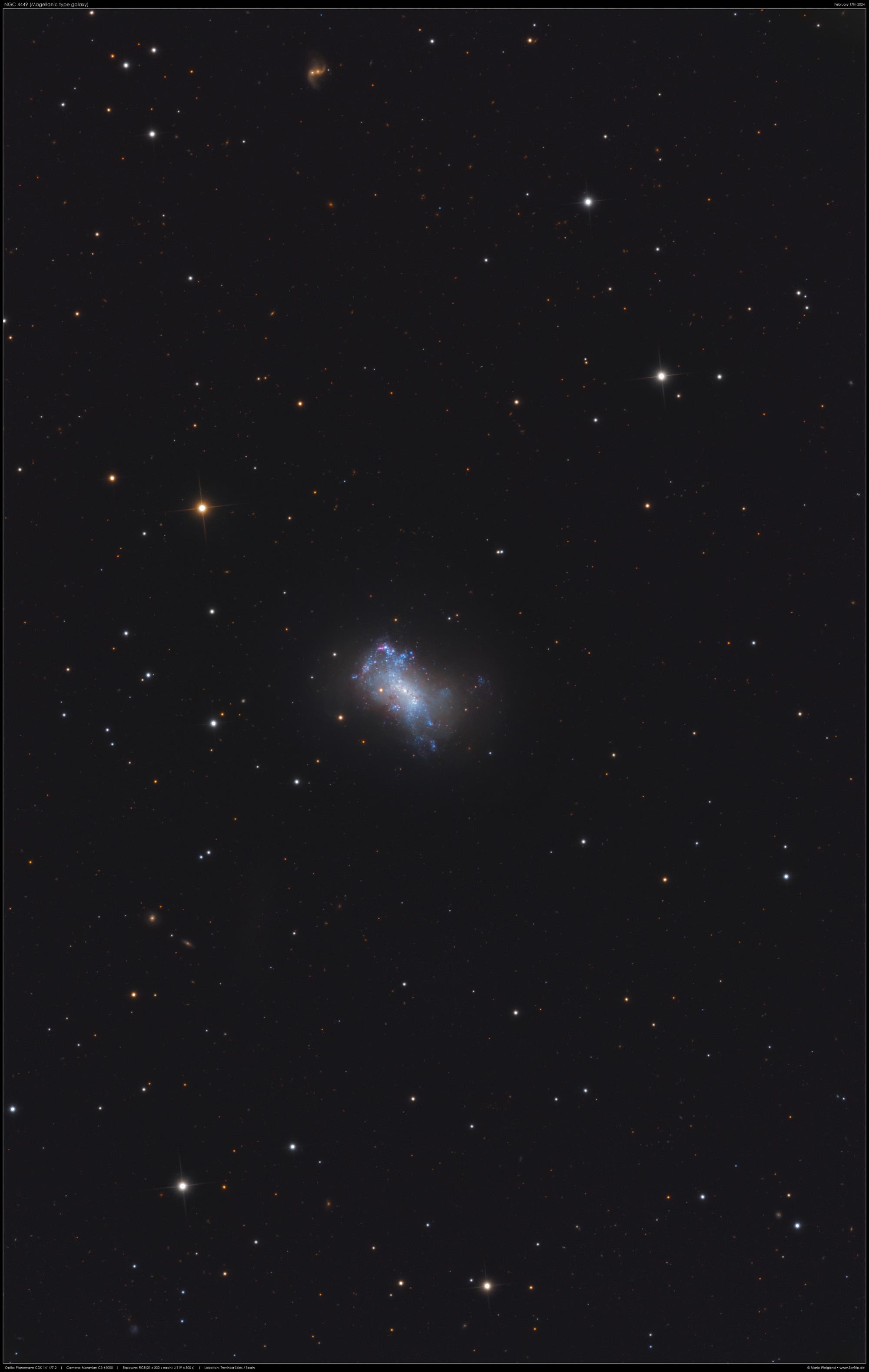 Die irreguläre Galaxie NGC 4449