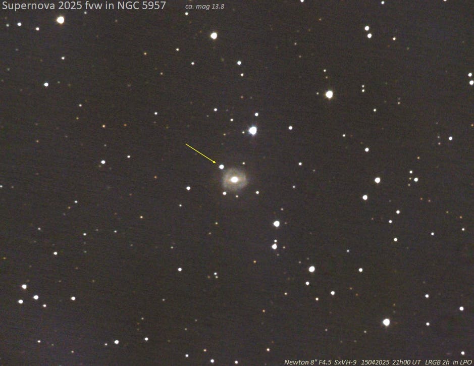 Supernova in der Galaxie NGC 5957