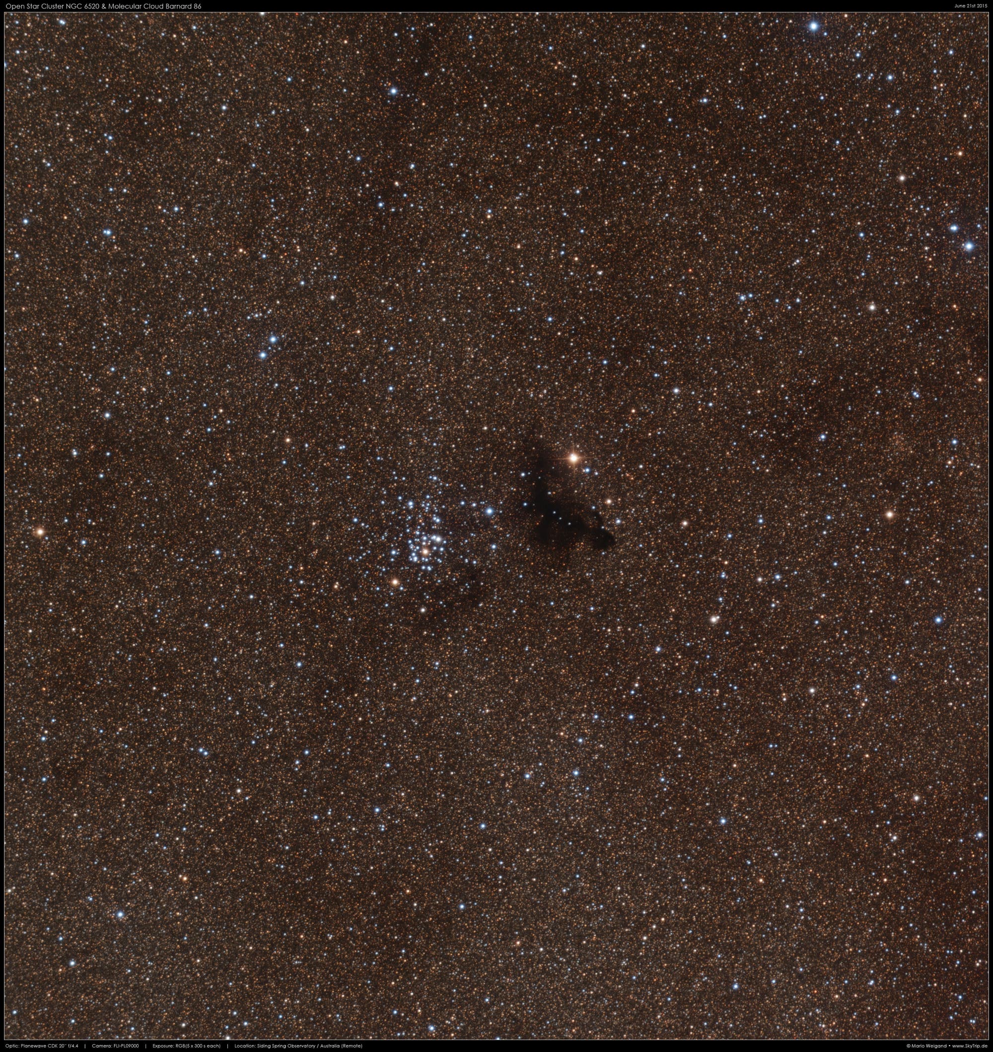 NGC 6520 & Barnard 86