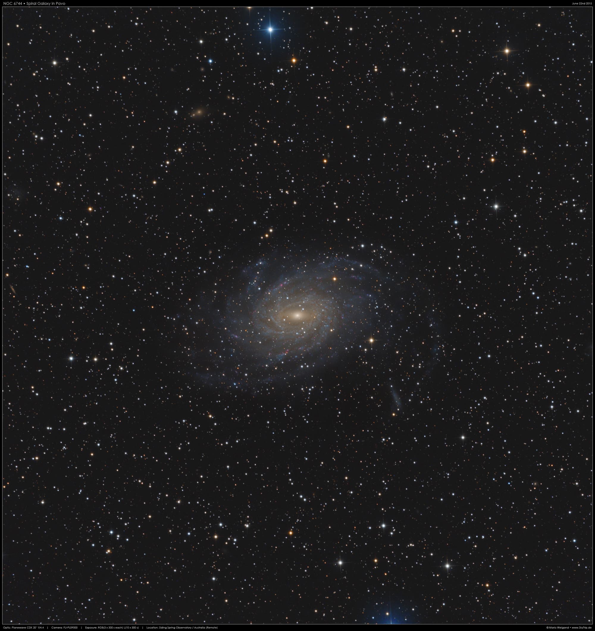 NGC 6744 im Sternbild Pfau 