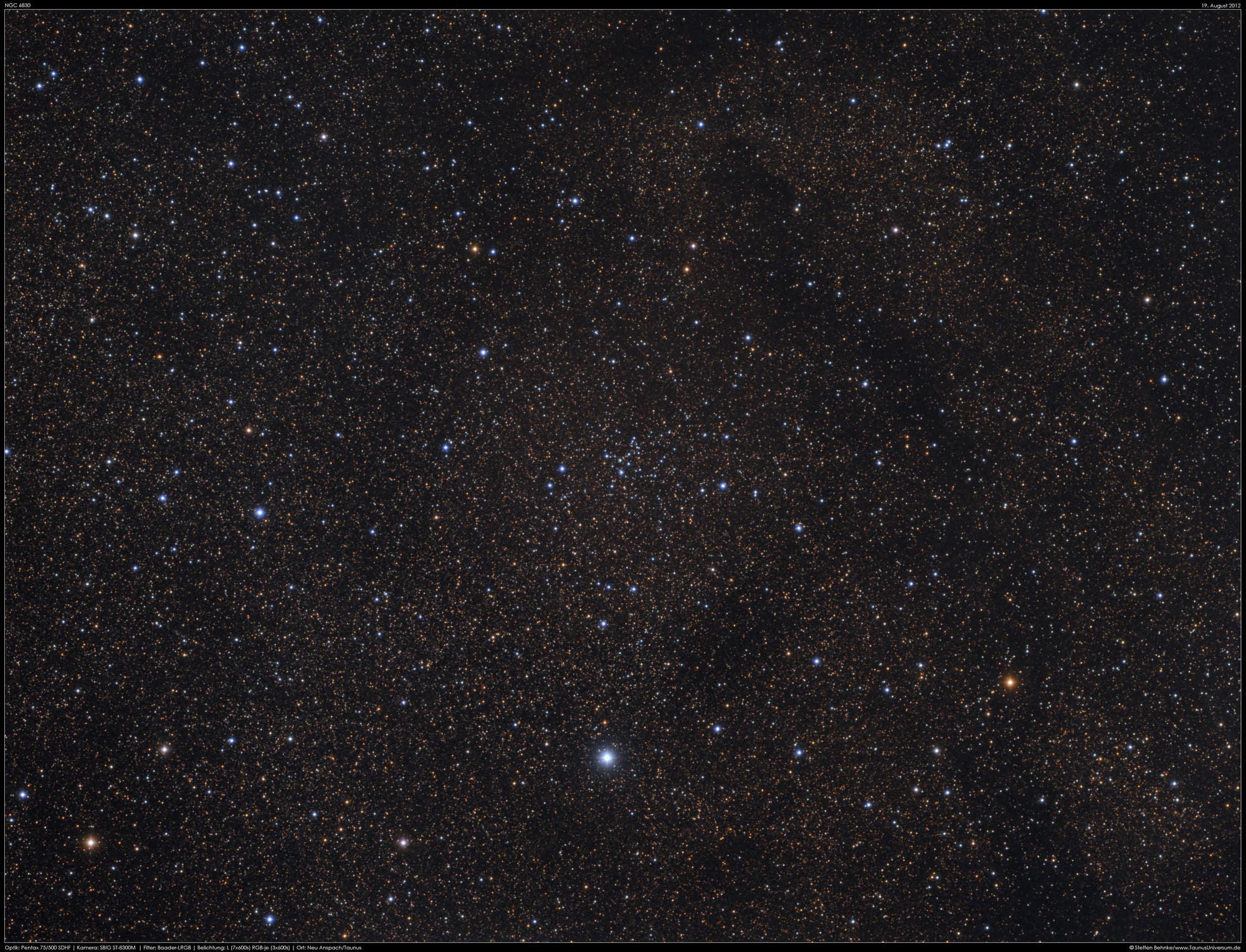 Sternhaufen NGC 6830 im Fuchs