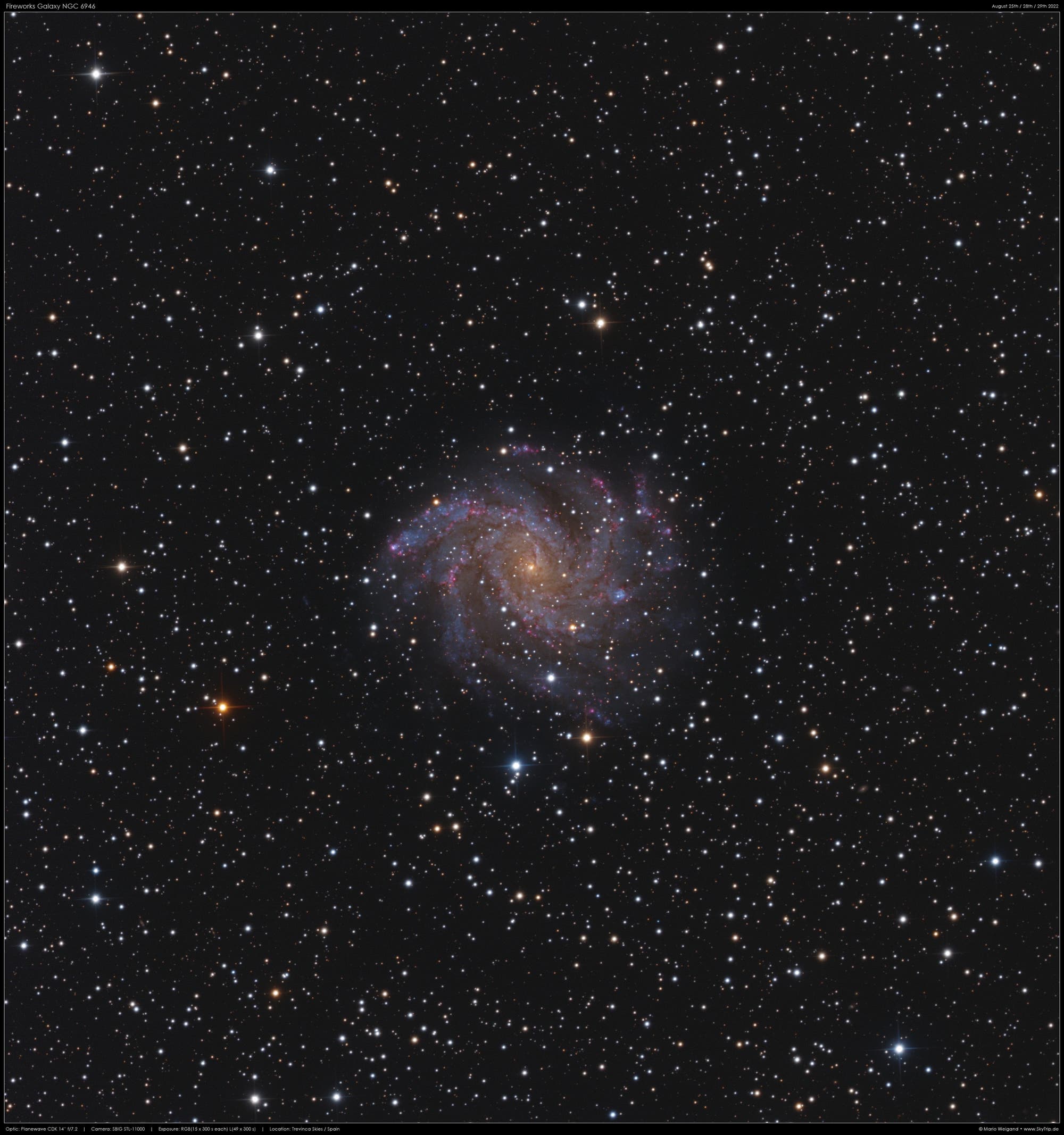 NGC 6946: Fireworks Galaxy