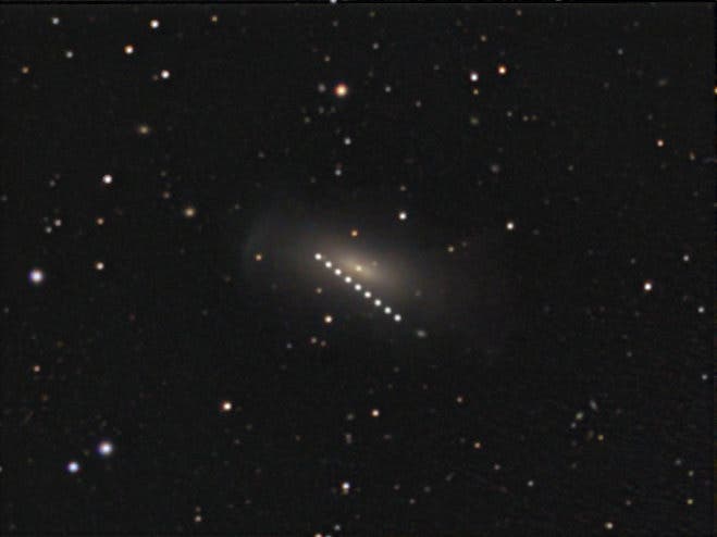 NGC 7600 und (2309) Mr. Spock