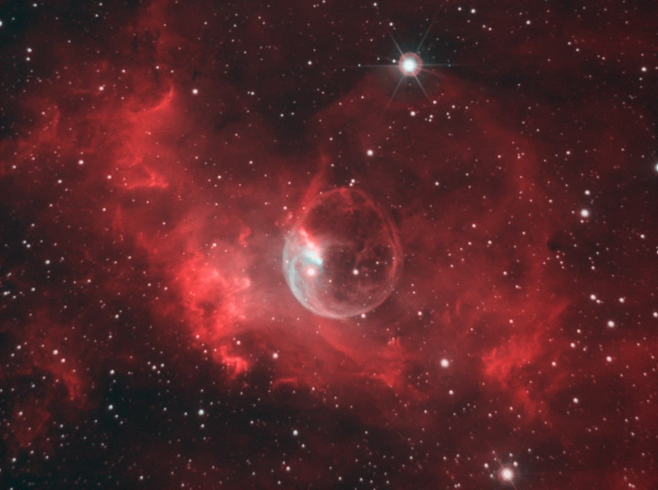 NGC 7635 in der Kassiopeia 