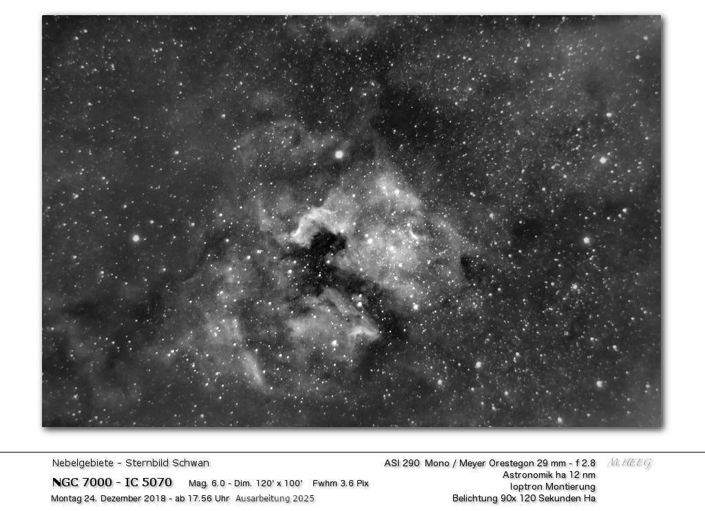 Nebelgebiet im Sternbild Schwan
