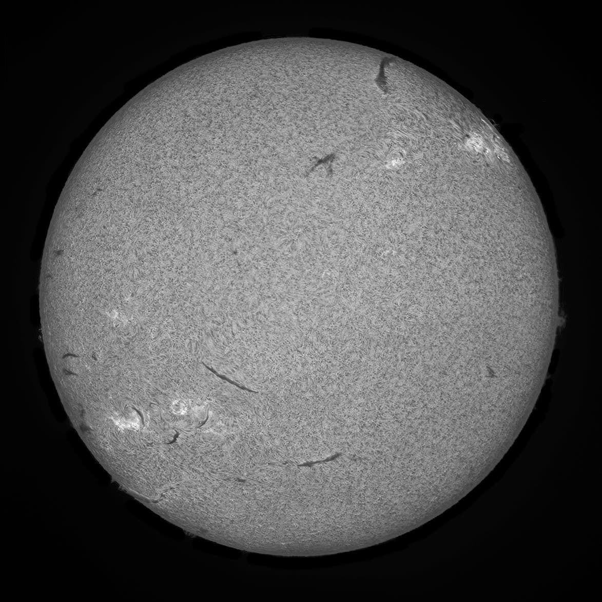 Sonne im H-Alpha-Licht am 12. April 2015