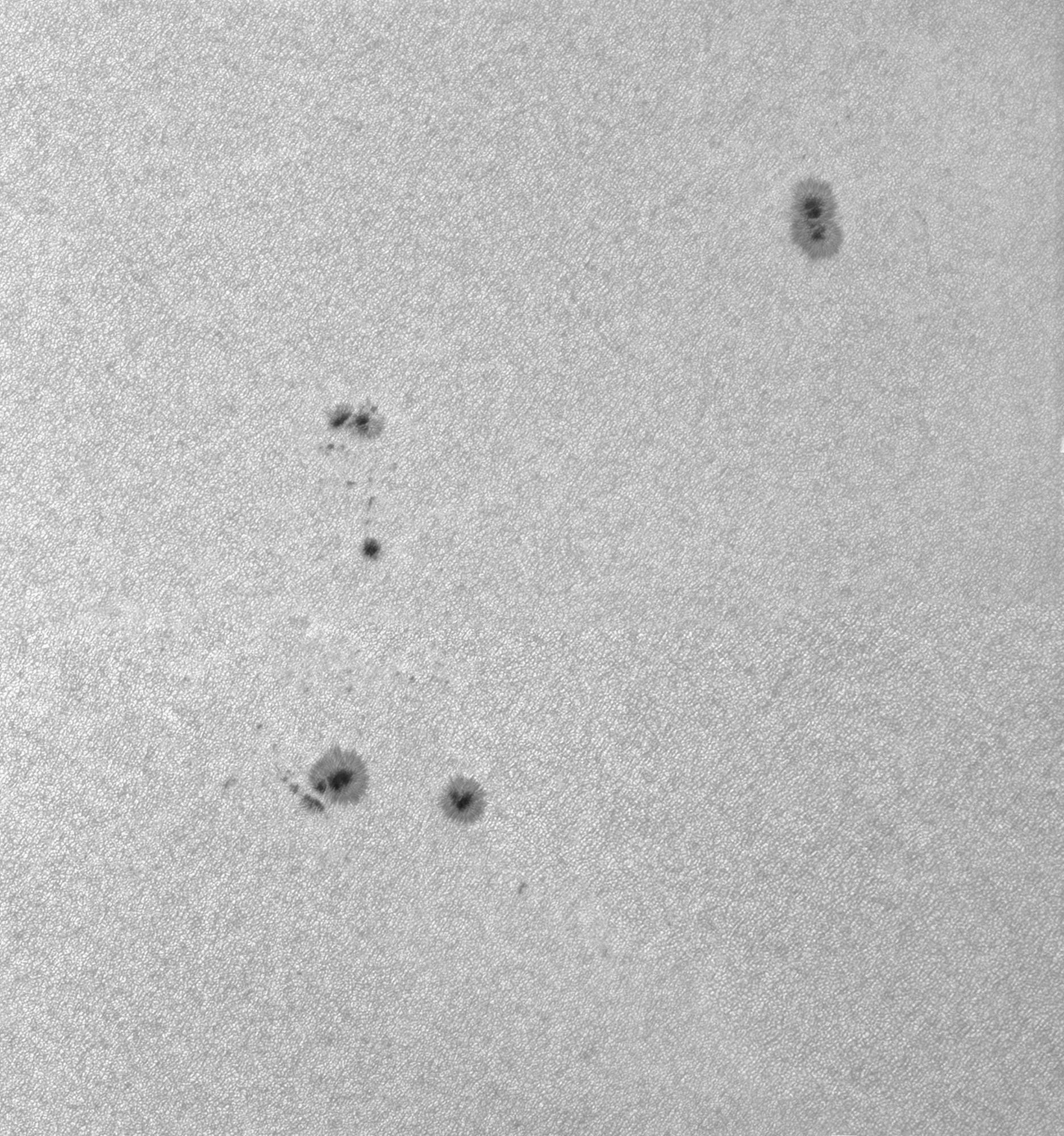 Sonnenflecken am 14. August 2016