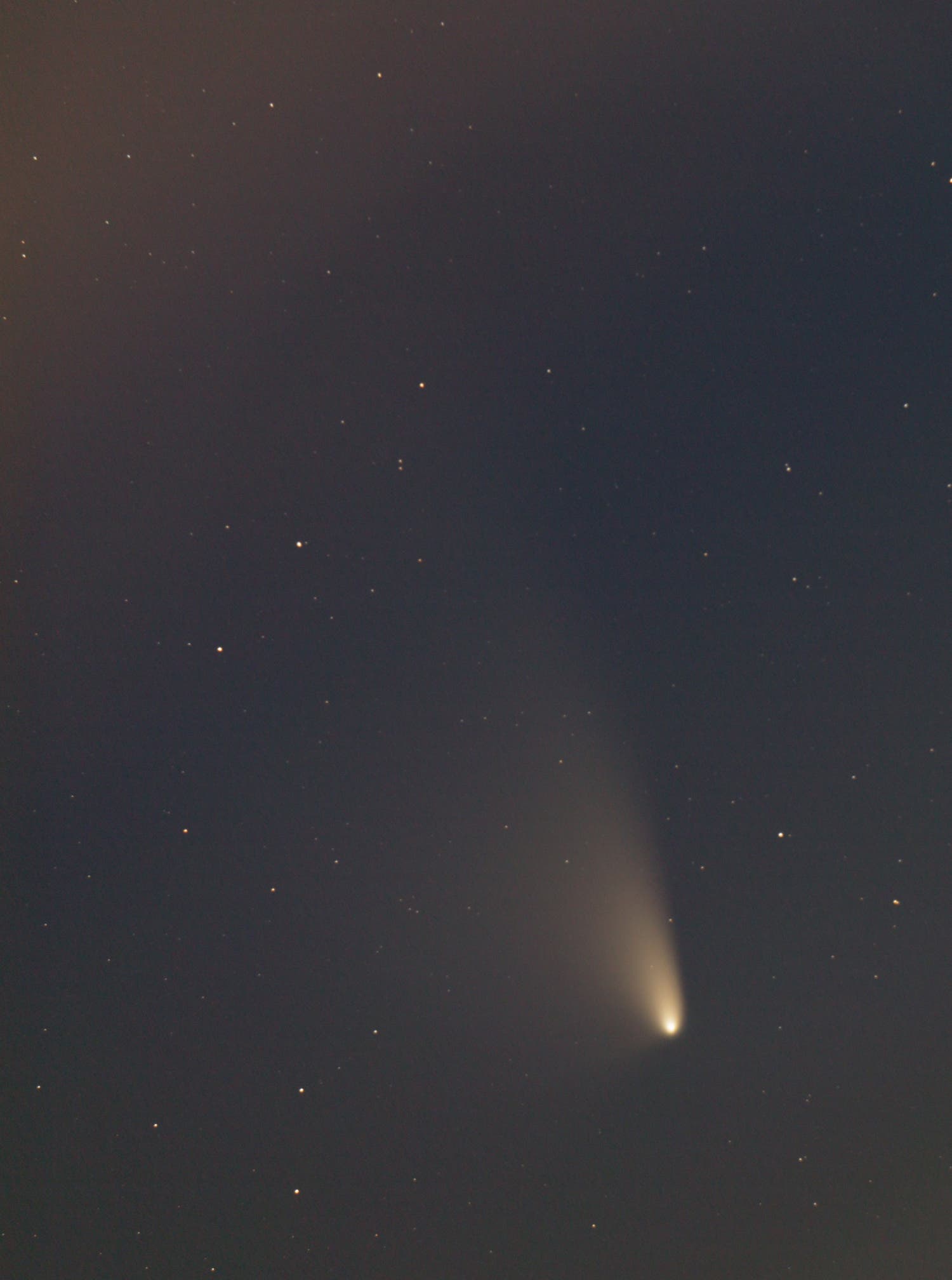 Komet PANSTARRS bei Vollmond