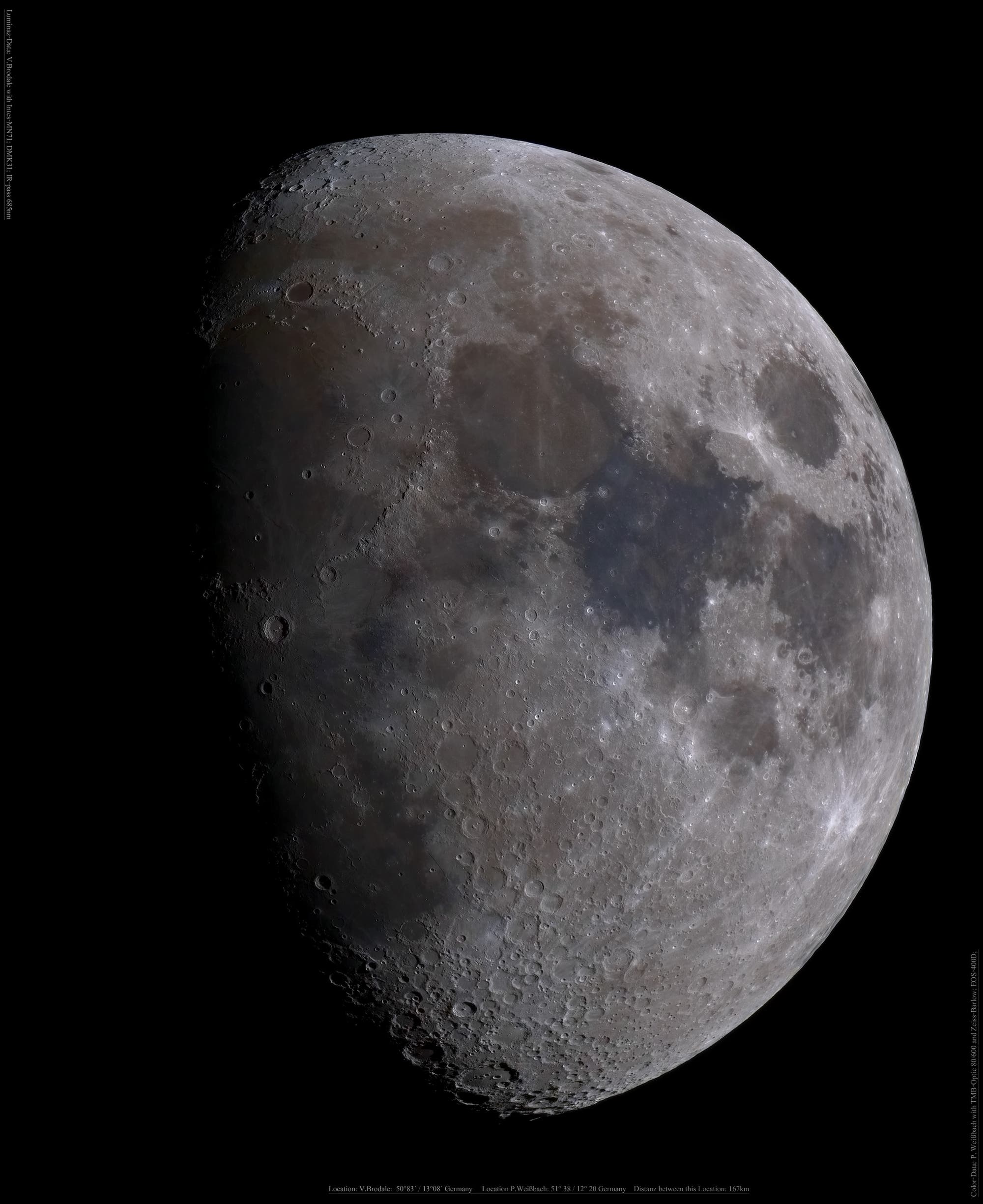 Mondmosaik vom 23.4.2010 als Lab-Farbkomposit