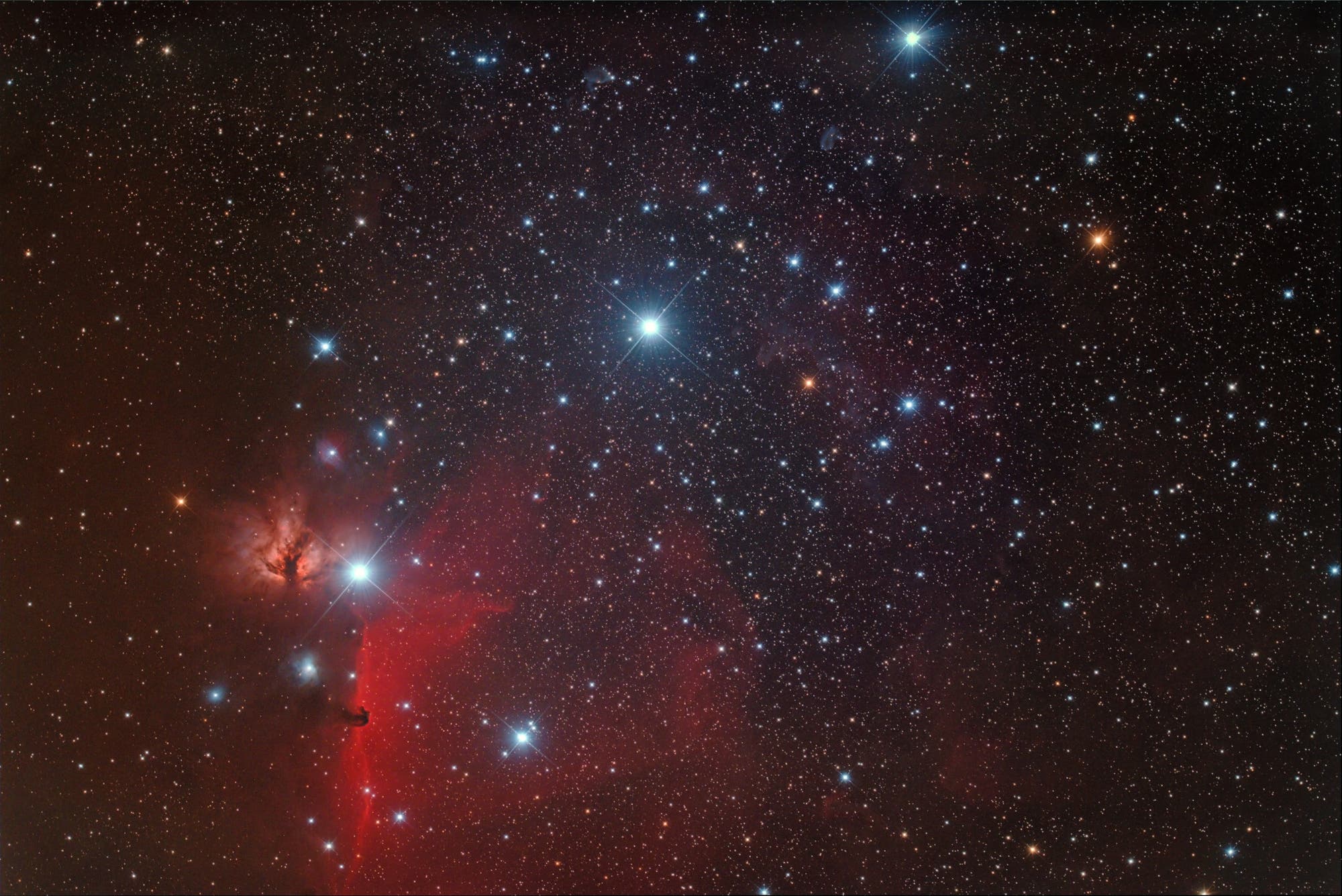 Die Gürtelsterne im Orion und einiges mehr