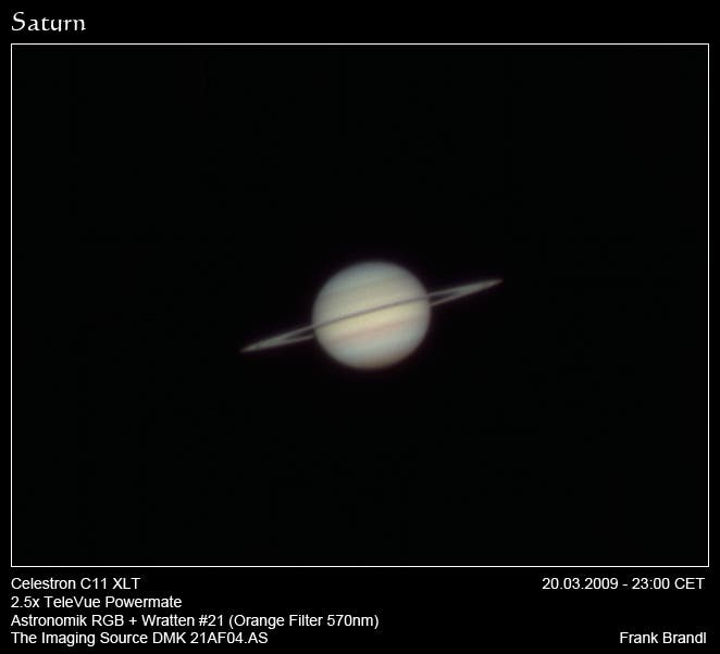 Saturn nach der Opposition 2009