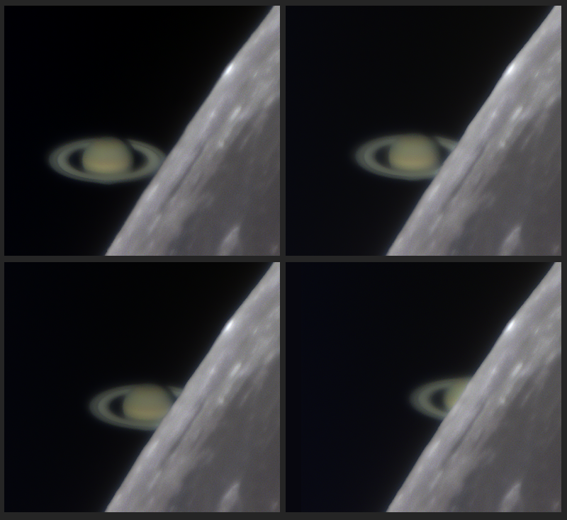Saturnbedeckung 21. März 2014, Teil 2