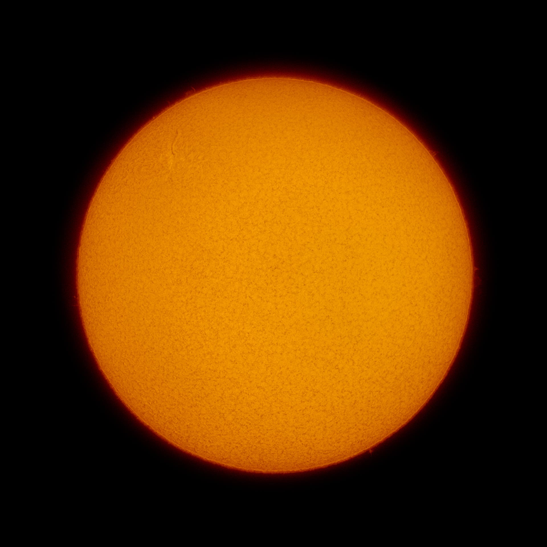 Die Sonne am 16. Februar 2019