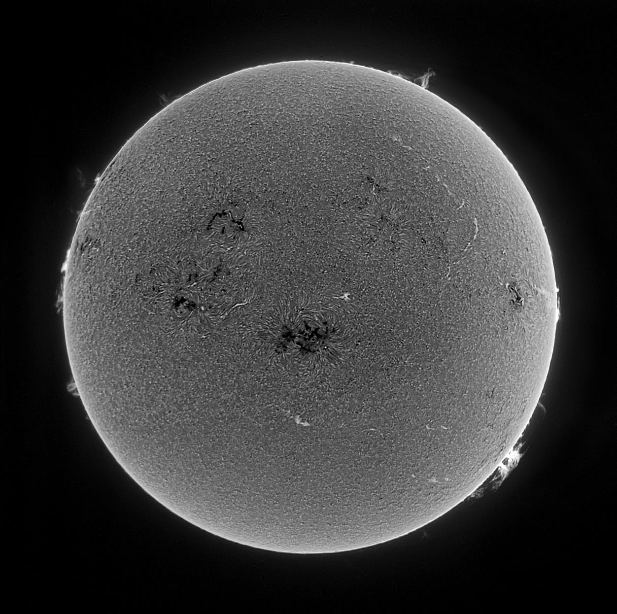 Sonne in H-alpha am 17. August 2014
