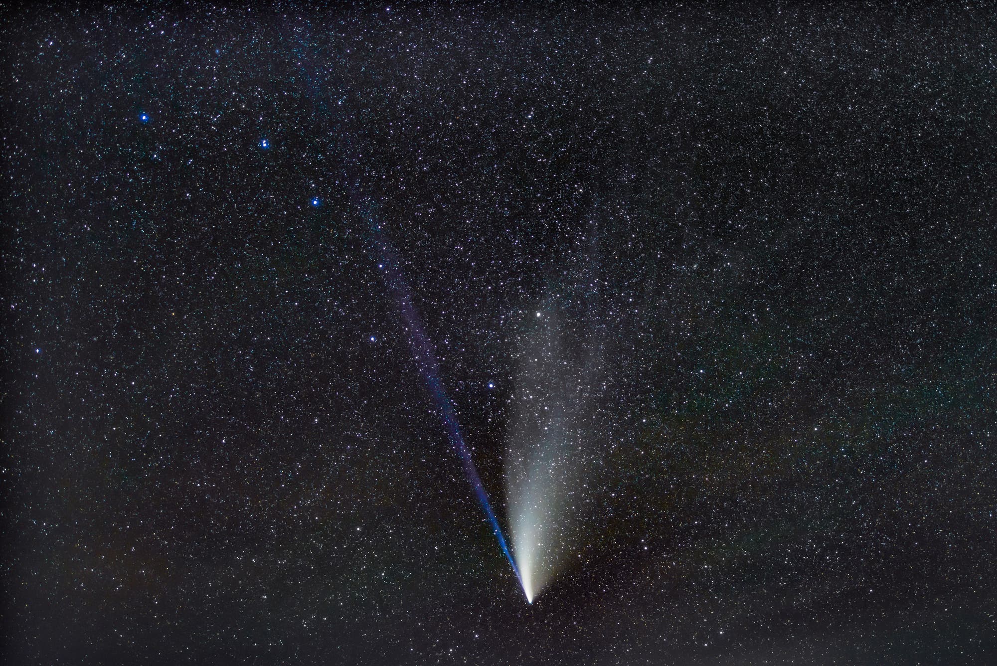 Komet Neowise vom 22. Juli 2020 von der Wasserkuppe aus aufgenommen