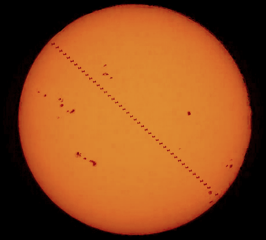 La Estación Espacial Internacional frente al Sol – Science Spectrum