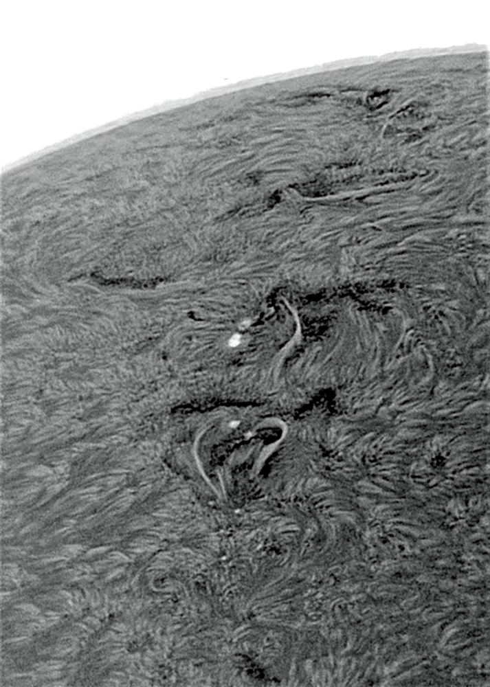 Eine turbulente  Sonnenoberfläche am 12. Juni 2022