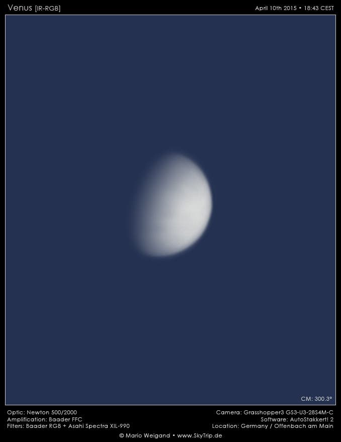 IR-RGB-Komposit der Venus 