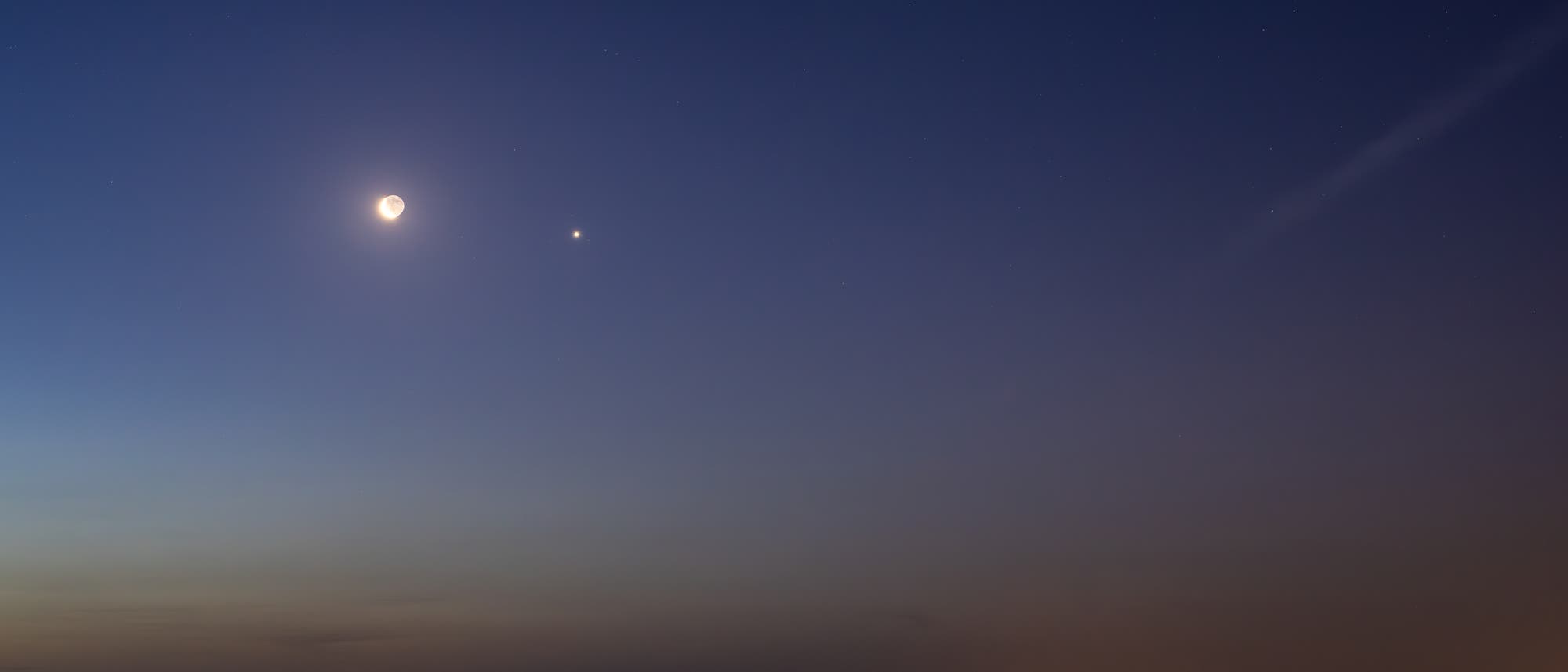 Conjunction at dawn