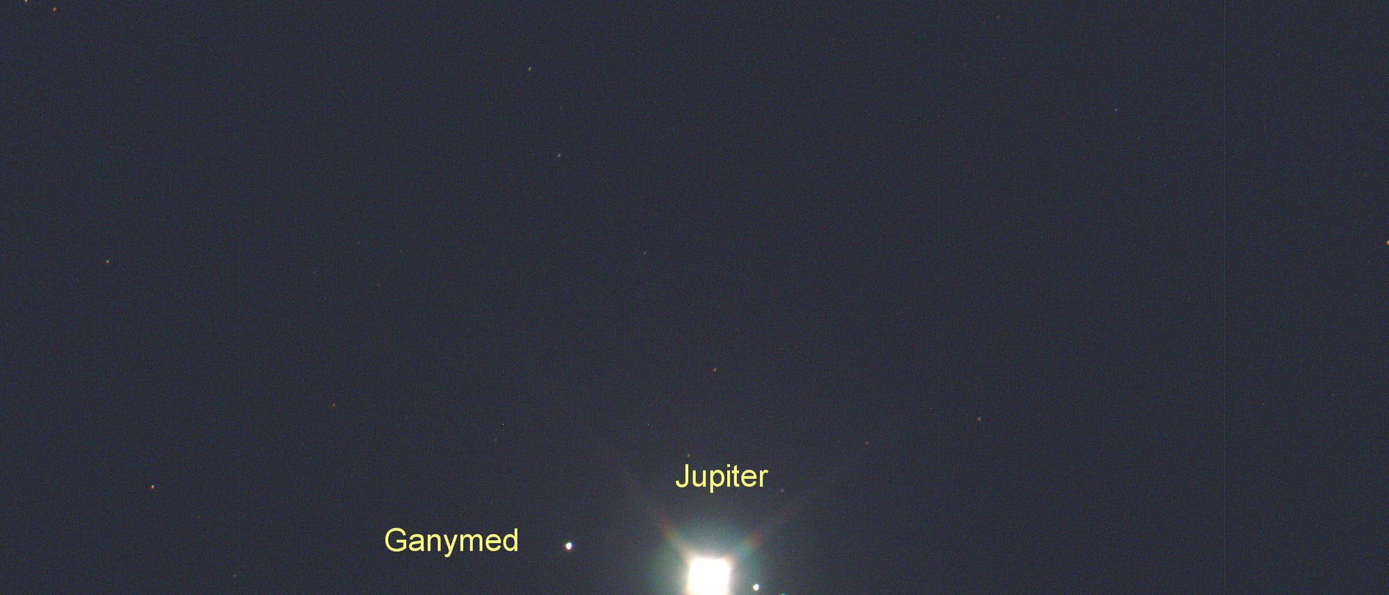 Mars und Jupiter am 15. August 2024