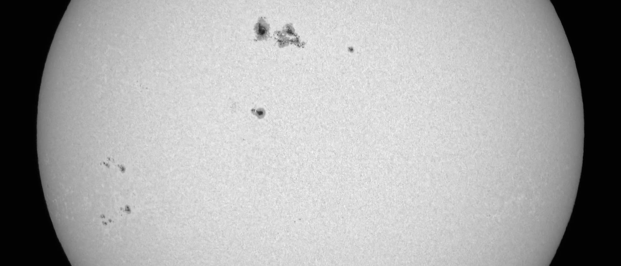 Ganze Sonne im Weißlicht am 8. November