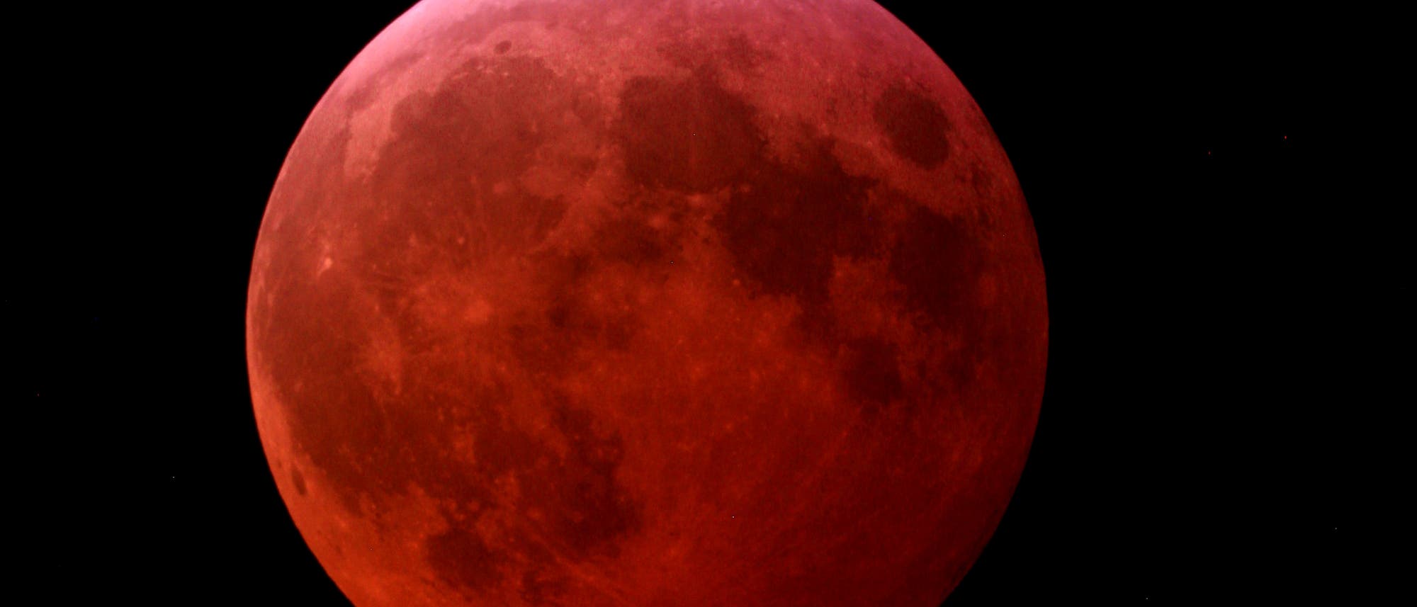 Totale Mondfinsternis 14. März 2025 von Mexiko