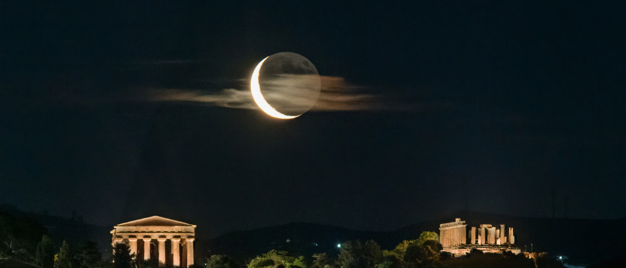 Moon, Mars and the Greek Temples of the Valley of the Temples