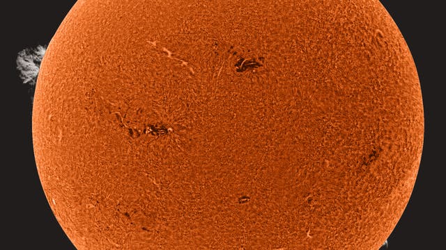 Protuberanz am 12. Oktober 2025