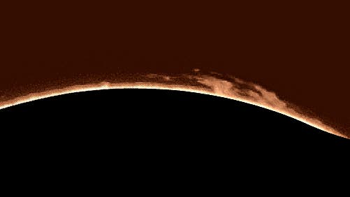 Detailaufnahme einer Protuberanz