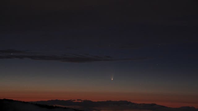 Komet C/2011 L4 (PANSTARRS) über La Palma
