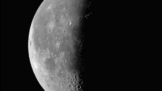 Mond am 8. September 2023 - Terminator Streiflicht
