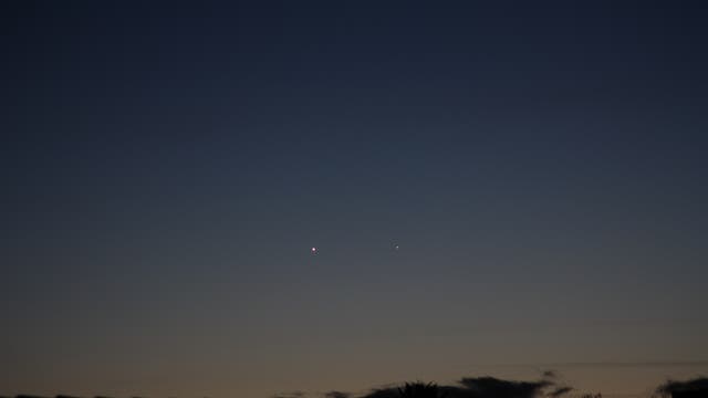 Merkur und Venus am 14. Januar 2015