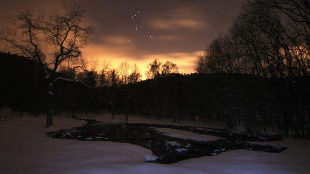 Orion am Abendhimmel von Jena aus