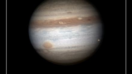 Jupiter mit Europa am 7.8.2010