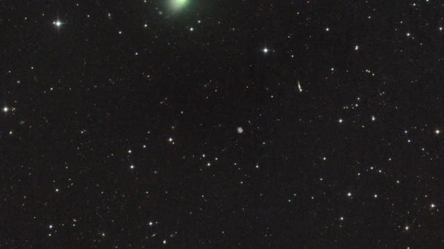 Comet C/2013 US10 Catalina and NGC 7793