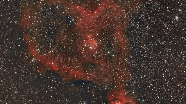 Herznebel (IC1805) in der Kassiopeia (RGB)