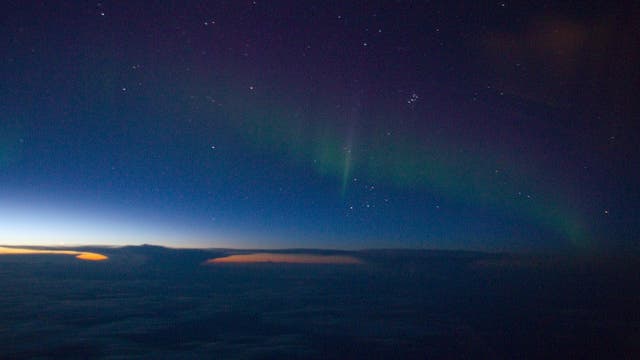 Polarlicht über Nordwest-Kanada