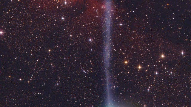Komet C/2014 E 2 Jacques bei Sh 2-155 