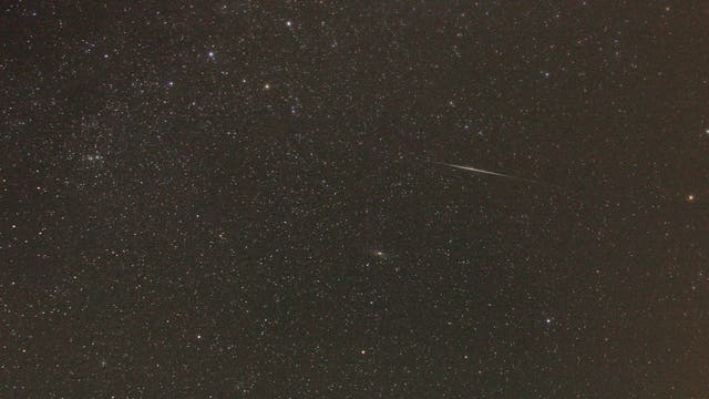 Heller Iridium-Flare in der Andromeda 