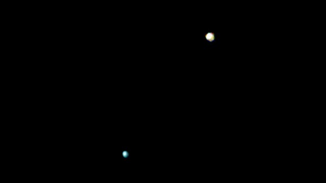 Kunjunktion von Venus und Uranus