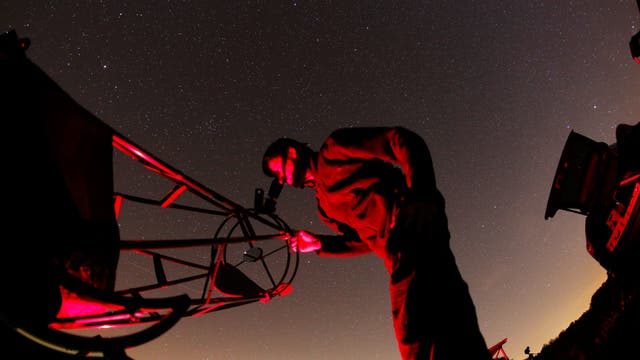 Beobachtungen am Teleskop