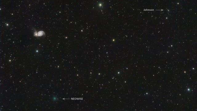 Comets in conjunction