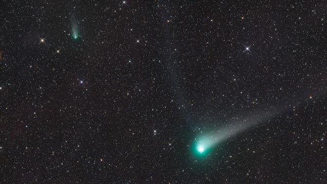 Komet C/2017 K2 Panstarrs und 73P/Schwassmann-Wachmann