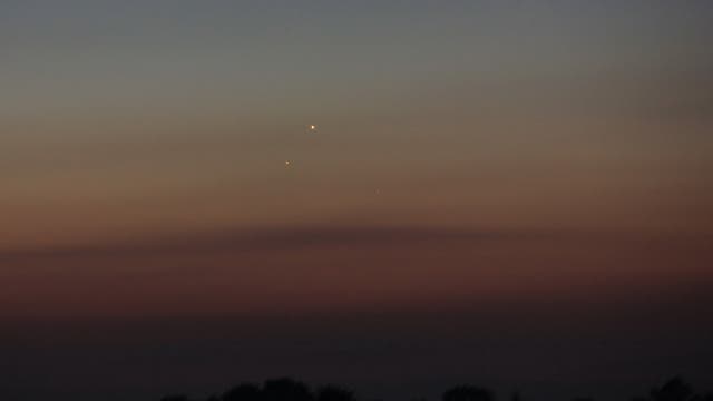 Merkur und Mars am Morgen des 16. September 2017