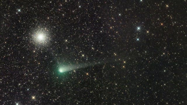 Comet C/2017 K2 (PANSTARRS) and M 10
