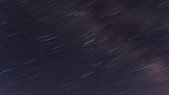 Startrail Aufnahme aus der Sternenwelt Vogelsberg