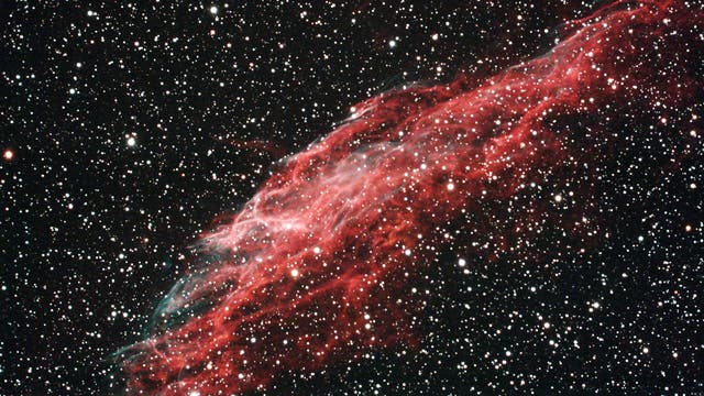 Nördlicher Teil des Zirrusnebels NGC 6992 im Sternbild Schwan