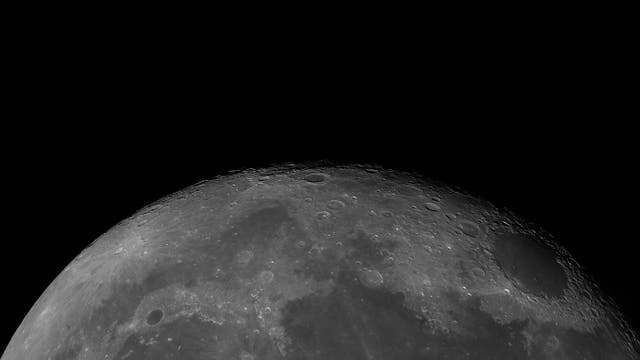 Panorama des abnehmenden Mondes vom 13. November 2019